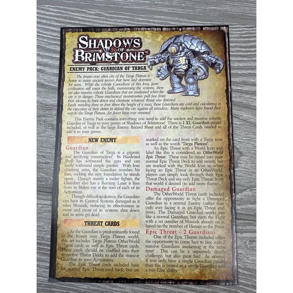 Shadows of Brimstone Guardian of Targa Energy Pack XL Figure Pack Replacement - Picture 2 of 9